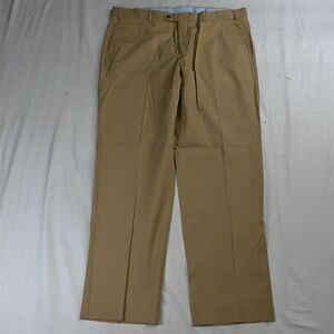 Portfilo 40 x 34‎ Khaki Flat Front Cotton Stretch Mens Dress Pants